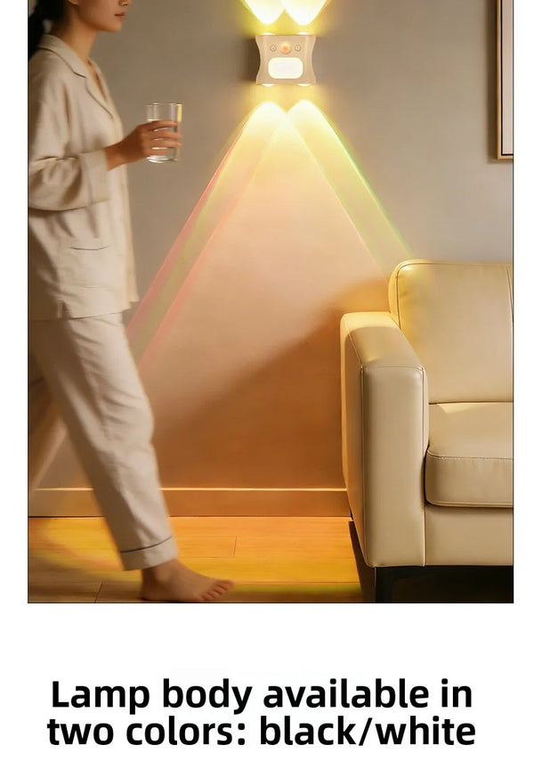RGB Motion Sensor Night Light – 16 Color Remote Control LED Atmosphere Lampd