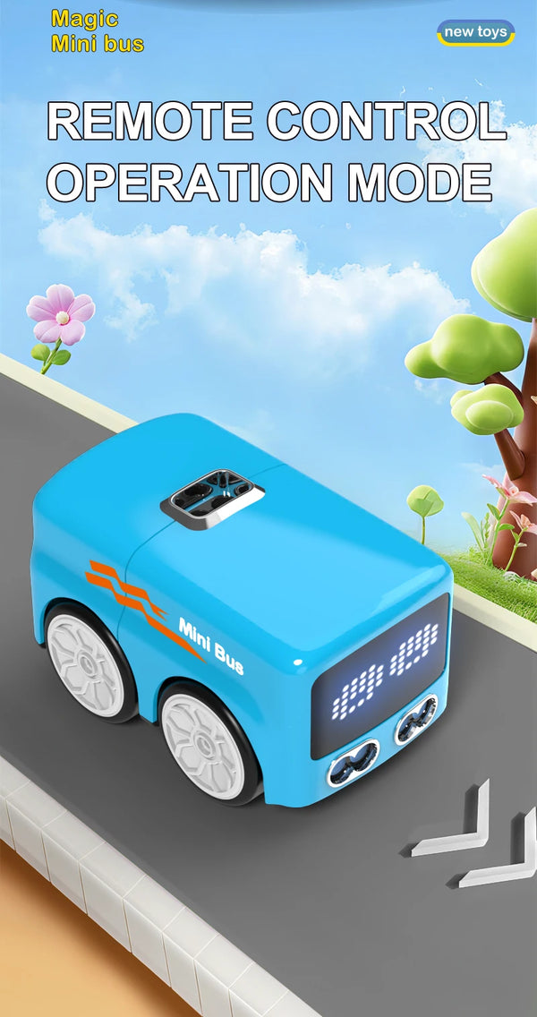 Intelligent Gesture Sensing Remote Control Cartoon Car with Auto-Follow, Obstacle Avoidance & LED Animation