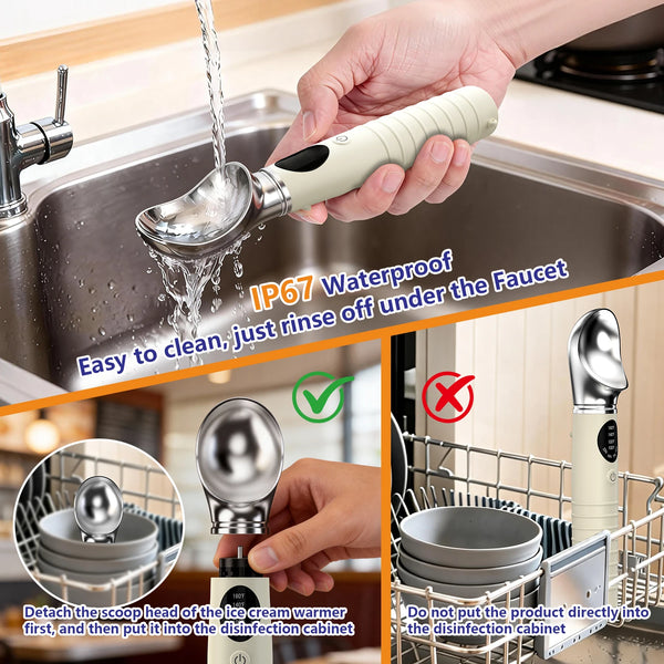 USB Rechargeable Heated Ice Cream Scoop