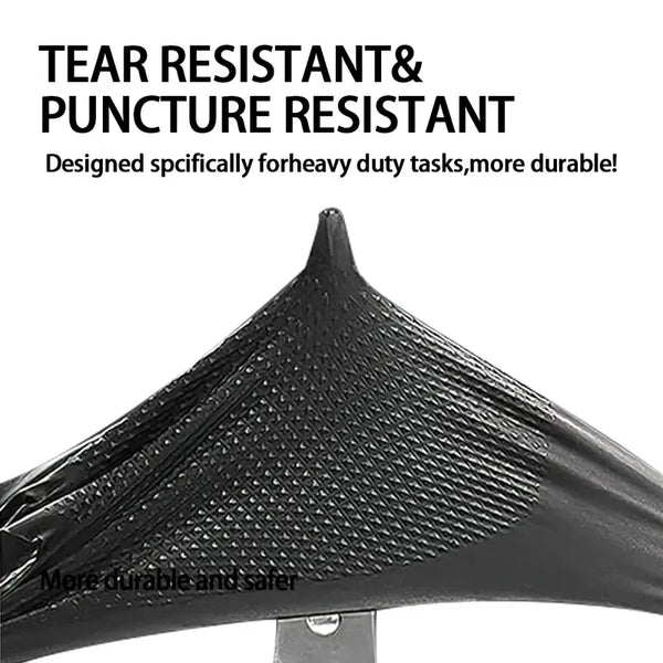 Industrial Black Nitrile Gloves – 8Mil Heavy Duty Disposable Diamond Textured Latex-Free Gloves