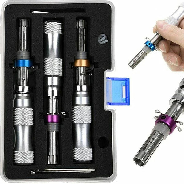3Pcs 7-Pin Stainless Steel Tubular Lock Tool Set