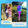Rechargeable Bubble Maker Lamp – Automatic Bubble Torch with Stand, Lights & Music