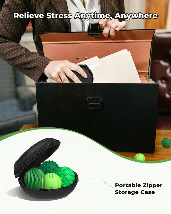 Silicone Magnetic Sensory Balls – Silent Stress Relief Fidget Desk Toys