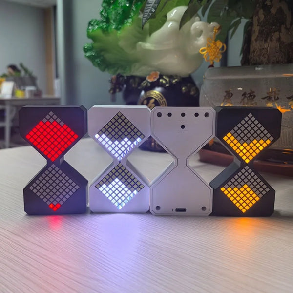 Cyber Style LED Electronic Hourglass – 1–30 Minute Gravity Sensing Digital Timer