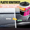 All-in-One Plastic & Rubber Repair Cream – Black Restoration Polish for Trim, Tires & Interior Surfaces
