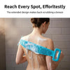 Silicone Back Scrubber & Bath Brush with Extended Handle for Deep Clean