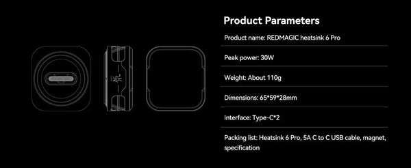 30W Magnetic Liquid Cooling Fan with RGB Lighting & AI Temperature Control for Mobile Phones and Tablets