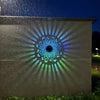 Solar Mandala Wall Lamp – Waterproof LED Fence Light for Garden & Courtyard
