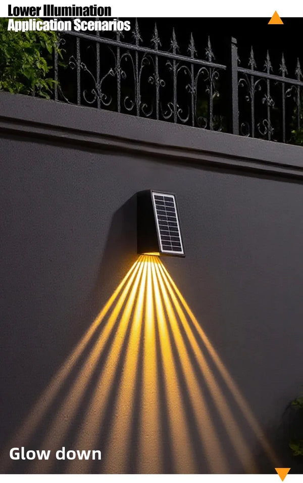 Solar Wall Washing Lamp – Outdoor Waterproof Courtyard Spotlight & Landscape Wall Decoration Light