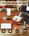 Portable Bluetooth Label Printer with Rechargeable Battery & Fast Printing
