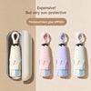 Mini 5-Fold Umbrella with UPF 50+ UV Protection & Carabiner Ring