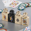 Rotating Dice Playing Cards Windproof Green Flame Gas Lighter – Novelty Collectible Pocket Lighter