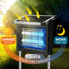 Solar Powered Bug Zapper – 4500V Outdoor Mosquito & Insect Killer (Up to ½ Acre Coverage)