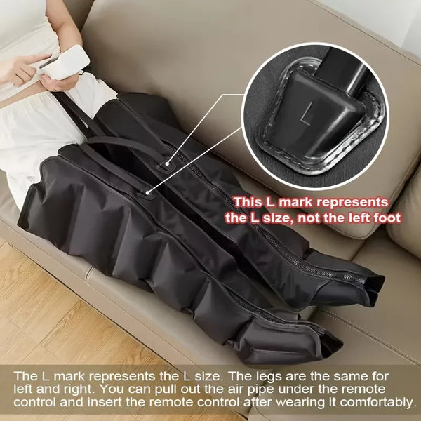 Air Wave Massage Boots with Compression for Legs & Feet Relief