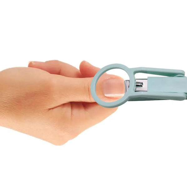Nail Clipper with Magnifying Glass – Anti-Splash Stainless Steel Nail Trimmer for Elderly & Home Use