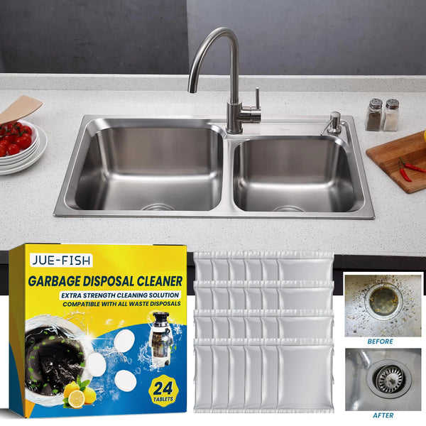 Sink Cleaning Tablets – Drain Pipe Cleaner, Deodorizer & Sewer Dredging Tablets (24PCS)