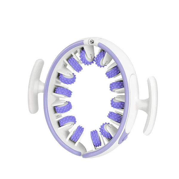 Ring Leg Massager Massage Roller with Detachable Handles for Full Body Relaxation