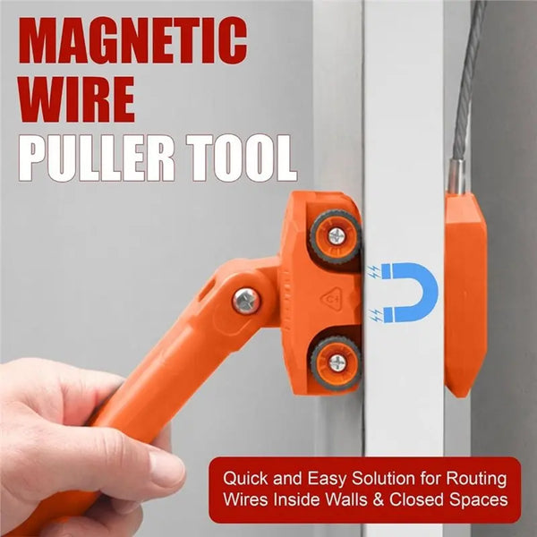 Magnetic Wire Puller with Stainless Steel Leader & Stud Finder