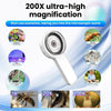 Handheld Digital Microscope with 100X Magnification and 2-Inch IPS Screen