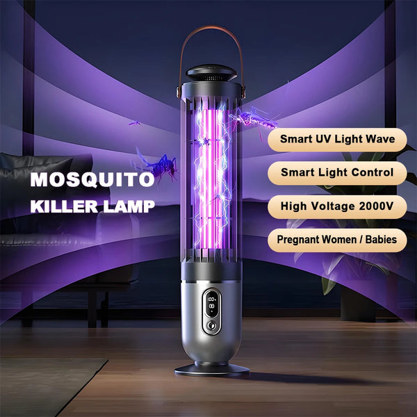 USB Rechargeable Mosquito Killer Lamp – Electric Shock UV Bug Zapper for Indoor & Outdoor Use