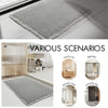 Microfiber Waffle Bath Mat – Absorbent Non-Slip Tassel Bathroom Rug