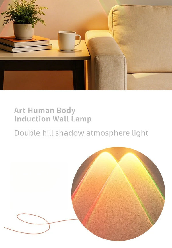 RGB Motion Sensor Night Light – 16 Color Remote Control LED Atmosphere Lampd