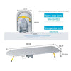 Folding Desktop Ironing Board with Reinforced Frame and Built-In Clothes Storage