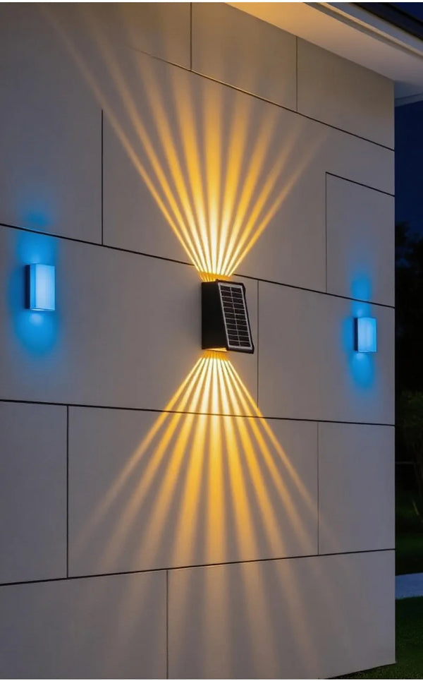 Solar Wall Washing Lamp – Outdoor Waterproof Courtyard Spotlight & Landscape Wall Decoration Light