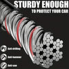 Car Steering Wheel Lock – Universal Anti-Theft Steel Cable Security Device for Cars, SUVs & Trucks