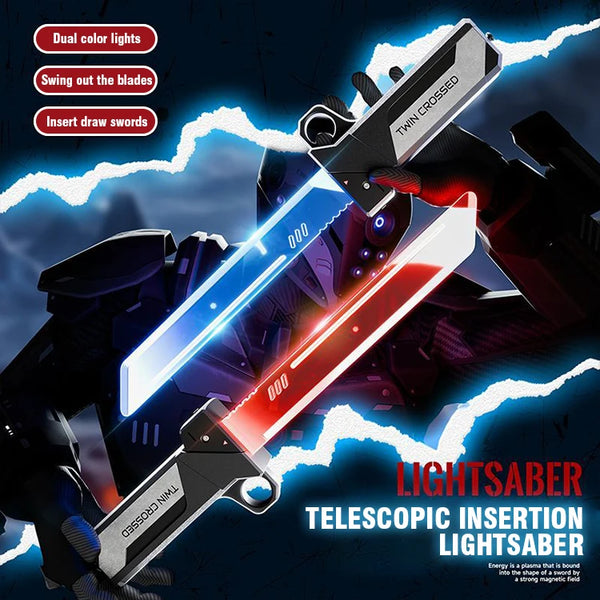 Double-Bladed Lightsaber Sword Toy – Luminous Interactive Cosplay Light Sword for Kids & Adults