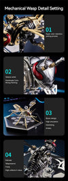 DIY Assembly 3D Metal Mechanical Model Kit – Scorpion, Cheetah, Wasp, Falcon, Pterosaur & Phoenix