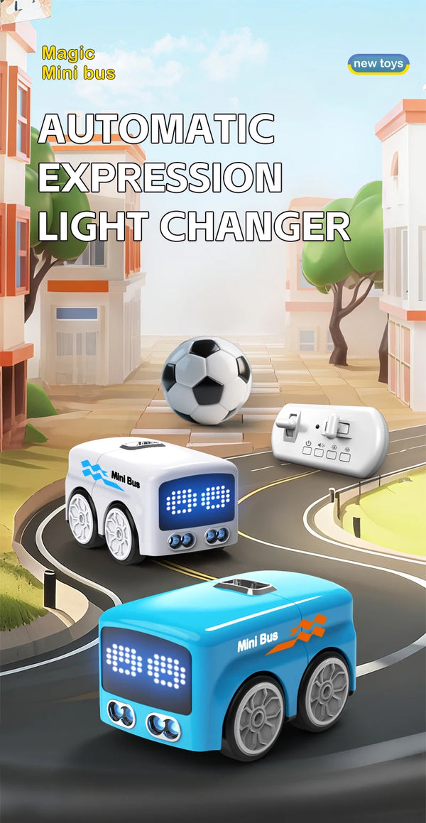 Intelligent Gesture Sensing Remote Control Cartoon Car with Auto-Follow, Obstacle Avoidance & LED Animation