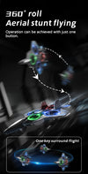 2.4G Remote Control Stunt Aircraft with LED Lighting, Gyro & 360° Rolls