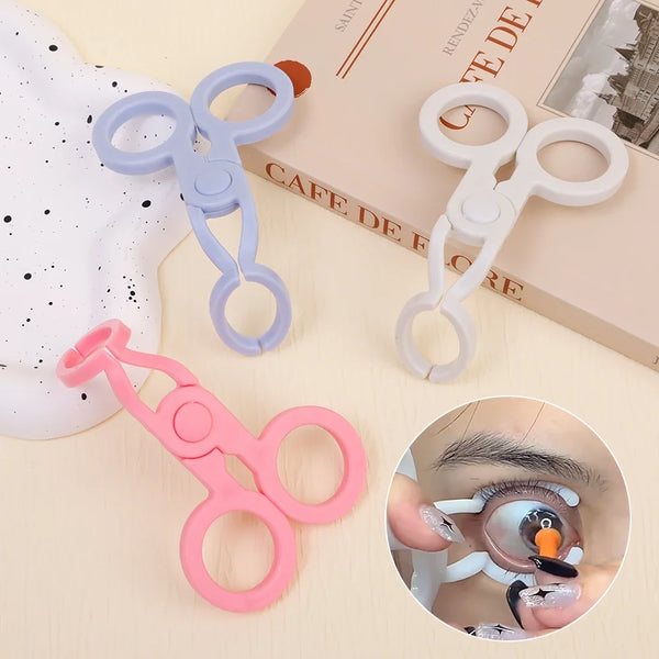 Eye Care Contact Lens Inserter & Remover Set – Soft Plastic Tweezer Stick Wearing Tools with Eyelid Lifters