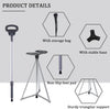 Folding Stool Cane – 2-in-1 Walking Stick & Portable Seat for Seniors