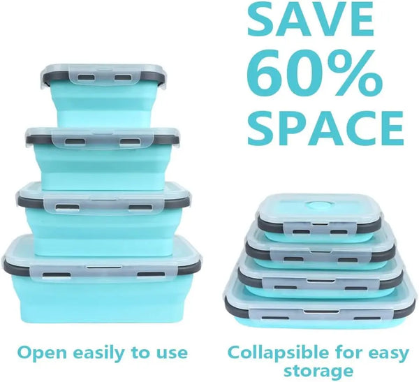 Collapsible Silicone Food Storage Containers