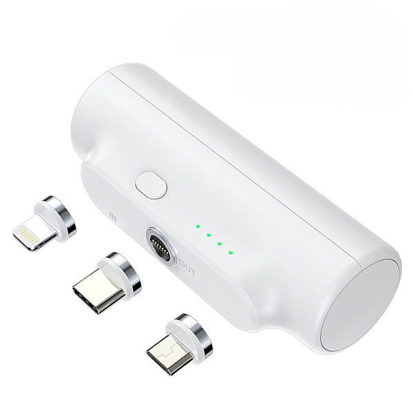 5000mAh Magnetic Mini Power Bank with Wireless & Fast Charging