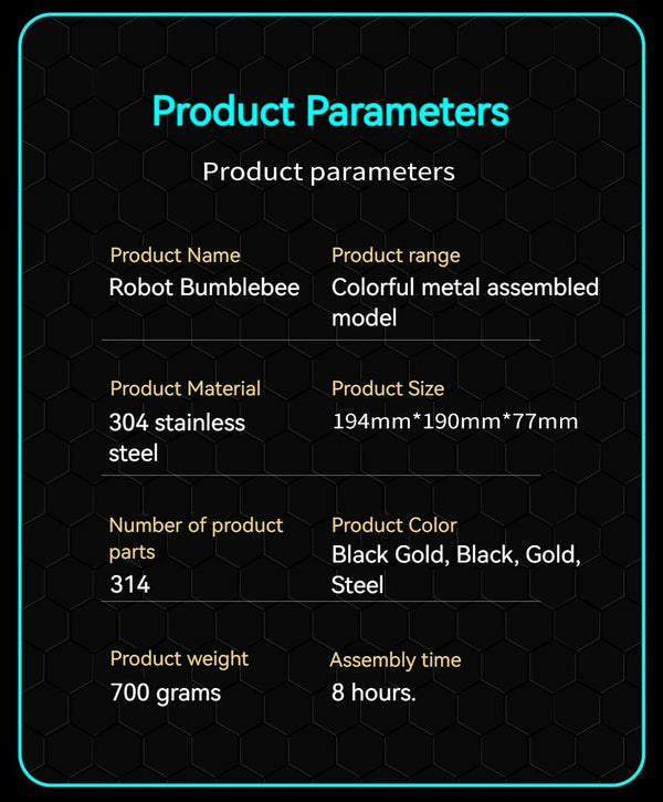 DIY Assembly 3D Metal Mechanical Model Kit – Scorpion, Cheetah, Wasp, Falcon, Pterosaur & Phoenix
