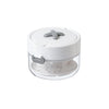 Drainable Denture Storage Case with Mirror & Layered Organizer Box