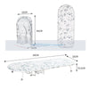 Folding Desktop Ironing Board with Reinforced Frame and Built-In Clothes Storage