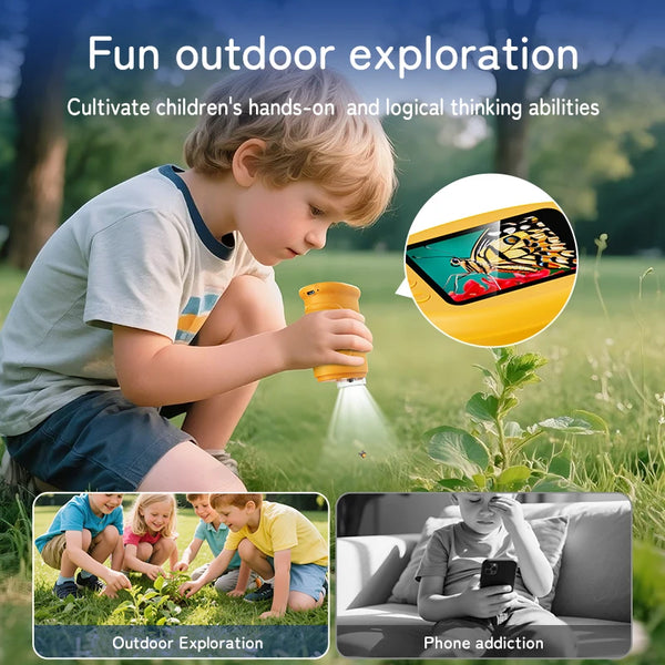 Rechargeable Mini Pocket Digital Microscope with 2.0" Screen - 1000X