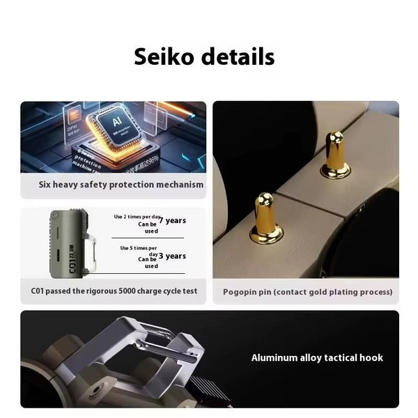 Outdoor Portable Mountaineering Buckle Power Bank