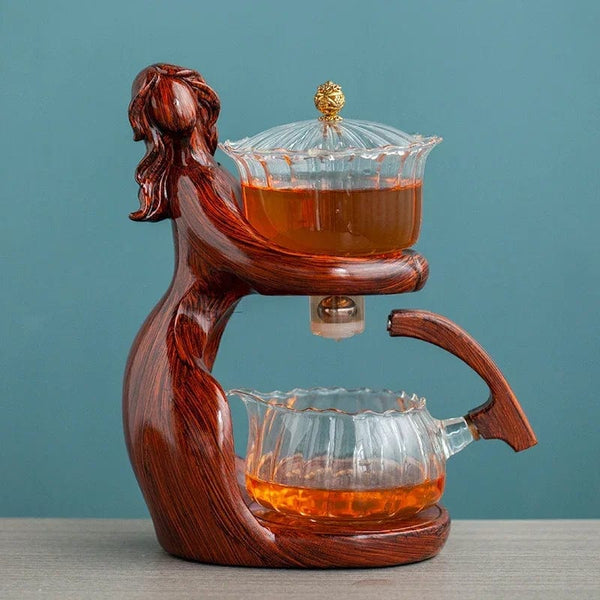 SearchFindOrder 02 Heat-Resistant Glass Teapot