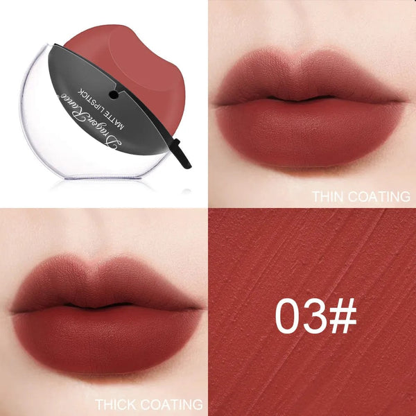 SearchFindOrder 03 matte Lip-shaped Kiss Velvet Lipstick Moisturizing, and Waterproof