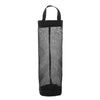 SearchFindOrder 1 black Wall Mount Plastic Bag Holder for Home Grocery Storage, Hanging Trash Garbage Kitchen Organizer