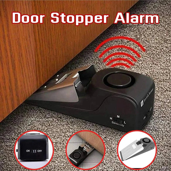 SearchFindOrder 1 PCS 125 DB Anti-Theft Security Door Stop Alarm Wedge Blocker