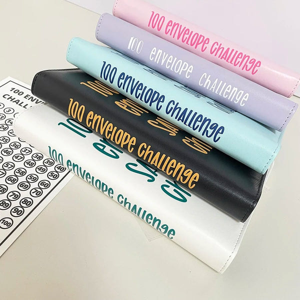 SearchFindOrder 100 Envelope Savings Challenge Book Set with Binder