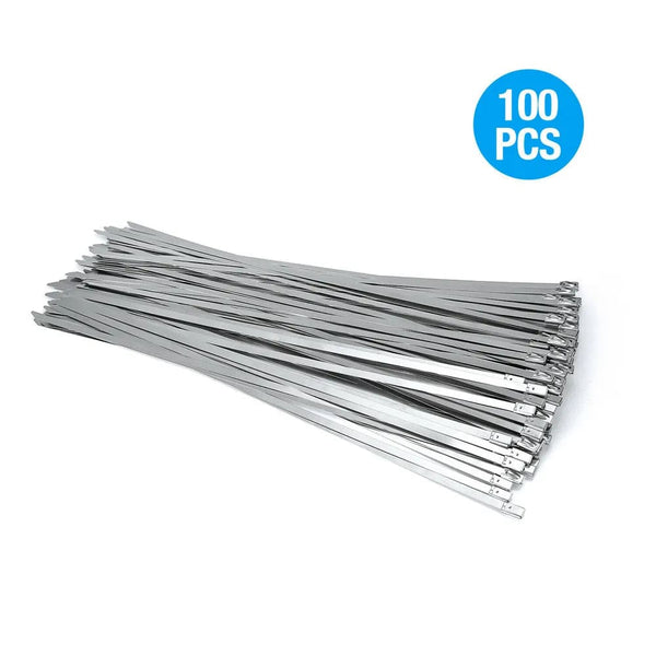 SearchFindOrder 100Pcs Stainless Steel Zip Ties