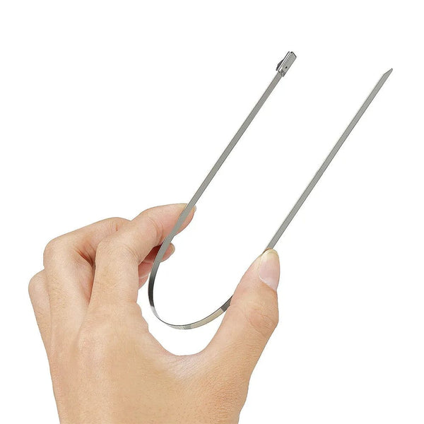 SearchFindOrder 100Pcs Stainless Steel Zip Ties