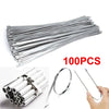 SearchFindOrder 10cm x100pcs 100Pcs Stainless Steel Zip Ties